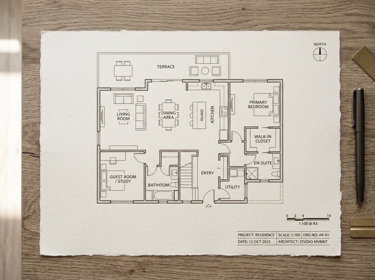 Планировка квартиры в кондоминиуме Таиланда